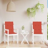  Jastuci za stolice 2 kom prošarano crvena 100x50x4 cm tkanina | shoptok.hr