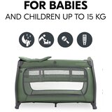 Hauck putni krevetić Play N Relax Center Dark Green | shoptok.hr