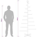  Metalno božićno drvce sa stalkom KUOPIO 210 cm Čelik Crna | shoptok.hr