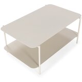 MOME Kremno bela kovinska klubska mizica 58x90 cm Beatrix – | Shoptok.si