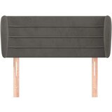  Vzglavje z ušesi temno sivo 83x23x78/88 cm žamet, (20736757) | Shoptok.si