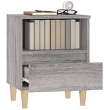  Noćni ormarići 2 kom boja dimljenog smeđi 40x35x50 cm | shoptok.hr