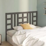  Uzglavlje za krevet sivo 126 x 4 x 100 cm od masivne borovine | shoptok.hr