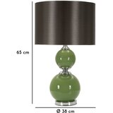 Mauro Ferretti Zelena/siva stolna lampa s tekstilnim sjenilom (visina 65 cm) Eva – | shoptok.hr