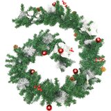  Božićna girlanda s LED svjetlima zelena 2 7 m PVC | shoptok.hr