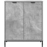 vidaXL Strani šal Betonsko siva 69.5 x 33 x 82 cm Konstruiran les | Shoptok.si