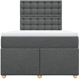  Krevet s oprugama i madracem tamnosivi 120 x 200 cm od tkanine | shoptok.hr