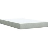 vidaXL Box spring postelja z vzmetnico svetlo siva 120x190 cm žamet | Shoptok.si