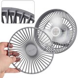  LED punjivi stoni ventilator sa LED osvetljenjem, 2W/5V USB, 2400 mAh, siva | Eponuda.com