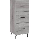 Maison Chic Komoda - Predalnik siva sonoma 34,5x34x90 cm inženirski les, (21717793) | Shoptok.si