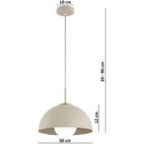  Brilagi - Visilica na sajli 1xE27/60W/230V prečnik 30 cm bež/zlatna | Eponuda.com