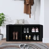 Ormarić za cipele crni 100 x 35 x 45 cm od konstruiranog drva | shoptok.hr