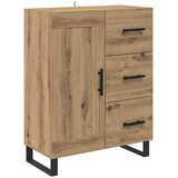 vidaXL Strani šal s predalom Umetni hrast 69,5 x 34 x 90 cm, (5000108437) | Shoptok.si