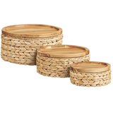 House Nordic Košare u setu 3 kom od vodenog zumbula ø 30x15 cm Botofte – Cijene