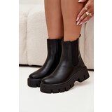 Boto Women's Ankle Boots With Zipper Heated Eco Leather Black Fivienne | Shoptok.si