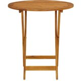 The Living Store Zložljiva vrtna miza 70 cm trden akacijev les - Vrtna Miza, (21460400) | Shoptok.si