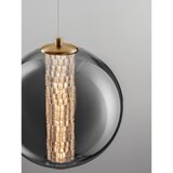 Nova Luce Siva metalna LED viseća svjetiljka sa staklenim sjenilom ø 22 cm Navi – | shoptok.hr