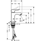 Hansgrohe 31186000 Metris 100 armatura za umivalnik | Shoptok.si