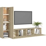  Komplet TV omaric 4-delni sonoma hrast iverna plošča, (20732608) | Shoptok.si