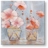  Naslikana slika na platnu cvetje v vazi 1-delna 60x60 cm CWF1863WE1 Cijene
