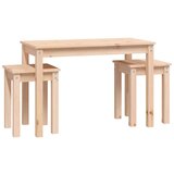  Komplet mizic 3 kosi trdna borovina, (20711265) | Shoptok.si