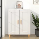 Maison Chic Komoda - Predalnik bela 69,5x34x90 cm konstruiran les, (21716194) | Shoptok.si