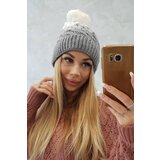 Kesi Cap with fleece Ilona K218 gray+white | shoptok.hr