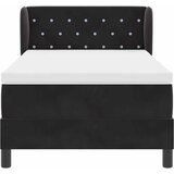  s opruga kutije s uzglavljem Crna 90 x 190 cm Baršun | shoptok.hr