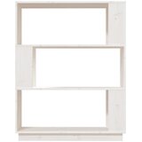 Ormarić za knjige / pregrada bijeli 80x25x101 cm od borovine | Eponuda.com
