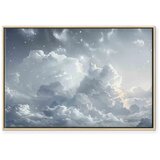  Slika - Astral Calm: Stars Scattered Over Delicate Clouds 120x80 U prirodnom drvenom okviru | shoptok.hr