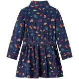  Dječja haljina s dugim rukavima modra 128 | shoptok.hr