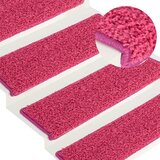 vidaXL Preproge za stopnice 15 kosov 65x25 cm roza | Shoptok.si