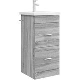 vidaXL Kopalniška omarica s pomivalnikom Siva Sonoma 42 x 40 x 84,5 cm, (5000246120) | Shoptok.si