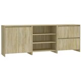  3-dijelna komoda boja hrasta sonome od konstruiranog drva | shoptok.hr