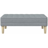  Klupa s jastukom Svijetlo siva 113 x 57 x 39 cm tkanina | Eponuda.com
