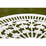Gardenson Vrtna Miza Lugano, Bela, Ø 70cm | Shoptok.si