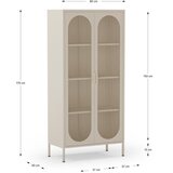 Marckeric Kremno bela omarica 80x170 cm Diora – | Shoptok.si