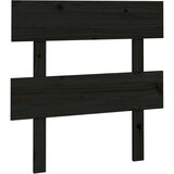  Uzglavlje za krevet crno 103,5 x 3 x 81 cm od masivne borovine | shoptok.hr