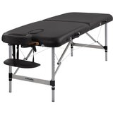 Sonata sto za masažu 2 aluminium - black