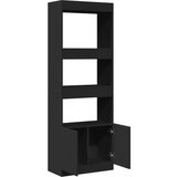 vidaXL Visoka omara črna 63x33x180 cm inženirski les | Shoptok.si