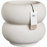  Cvetlični lonec amber roll low 43cm - laneno bela Cene