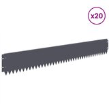  Ograda oko Travnjaka 20 pcs 103 x 15 cm Čelik Antracit | Eponuda.ba