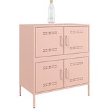  Komoda ružičasti 68 x 39 x 79 cm čelična | shoptok.hr