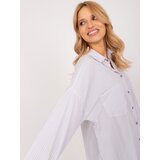 BY POMMES LIFE Shirt-BP-KS-1012V-2.70-white-grey | Shoptok.si
