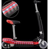  Dječji romobil sa sjedalom i LED svjetlima 120 W crveni | shoptok.hr