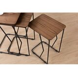 Hanah home ren - walnut walnut nesting table (3 pieces) | ePonuda.com