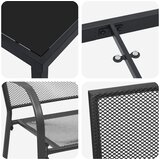  Vrtni set za objed 9 pcs Antracit Čelik s prahom premazan | shoptok.hr