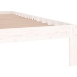  Posteljni okvir bel iz trdnega lesa 120x190 cm 4FT, (20905001) | Shoptok.si