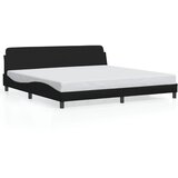 Maison Chic Posteljni okvir - Dvoposteljna postelja - Zakonska postelja z vzglavjem črn 200x200 cm umetno usnje-J5892, (21769917) | Shoptok.si