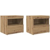  Nočna omarica Hrast Inženirski les Srednja Nočna miza, (22008184) | Shoptok.si